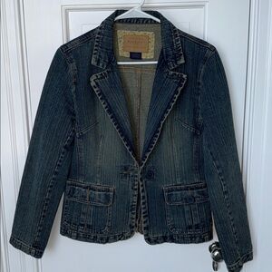 Maurices Denim Blazer Jean Jacket Size M